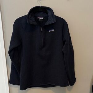 Patagonia Navy Quarter-Zip Fleece Pullover
